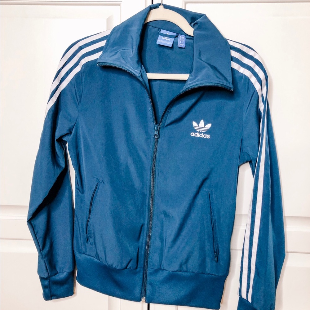 Blue Adidas Zip-Up Jacket